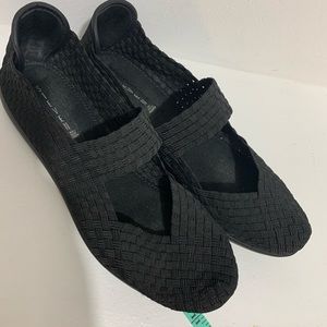 steven by steve madden caspar woven mary jane flat